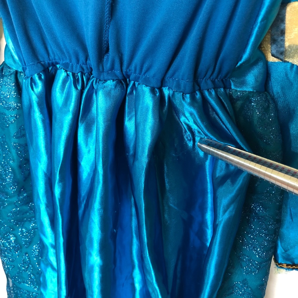 Disney Merida Blue Dress Up Halloween Costume Gown size 4 to 6X - Picture 11 of 12